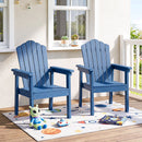 Adirondack Chair with High Backrest and Wide Armrests