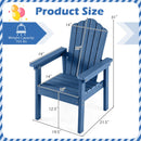 Adirondack Chair with High Backrest and Wide Armrests