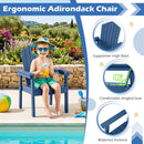 Adirondack Chair with High Backrest and Wide Armrests