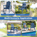 Adirondack Chair with High Backrest and Wide Armrests