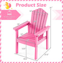 Adirondack Chair with High Backrest and Wide Armrests