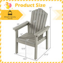 Adirondack Chair with High Backrest and Wide Armrests