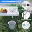 Folding Fish Cleaning Table with Sink and Rotatable Faucet by LJGDeals