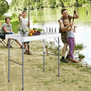 Folding Fish Cleaning Table with Sink and Rotatable Faucet by LJGDeals