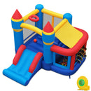 Inflatable Bounce House with Slide, Ball Pit & Basketball Hoop