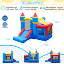 Inflatable Bounce House with Slide, Ball Pit & Basketball Hoop