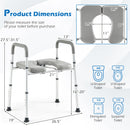 Raised Toilet Seat with Handles - 400 LBS Capacity