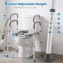 Raised Toilet Seat with Handles - 400 LBS Capacity
