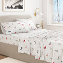 Turkish Cotton Christmas Flannel Sheet Set - Whittaker Collection by Great Bay Home