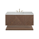 James Martin Marcello 48" Floating Single Bathroom Vanity, Chestnut