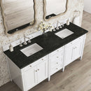 James Martin Brittany 72" Double Bathroom Vanity, Bright White