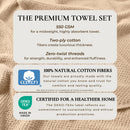 Cotton Textured Bath Towel Set - Acacia Collection by Great Bay Home