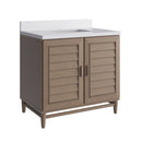 James Martin Portland 36" Single Bathroom Vanity, Whitewashed Walnut