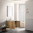 James Martin Laurent 30" Dual Mount Single Bathroom Vanity, Light Natural Oak