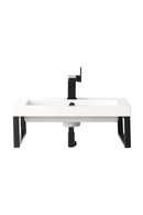 James Martin Boston 18" Floating Wall Bracket, Matte Black