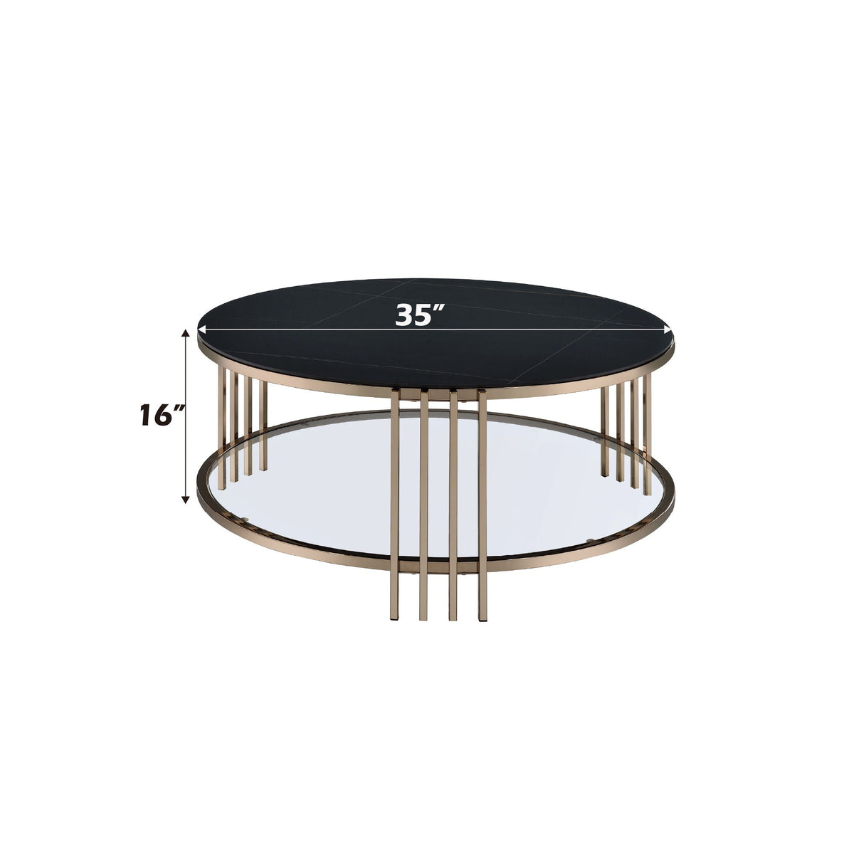 Abisha - Sintered Stone Top Round Tables, photo 3 of 8