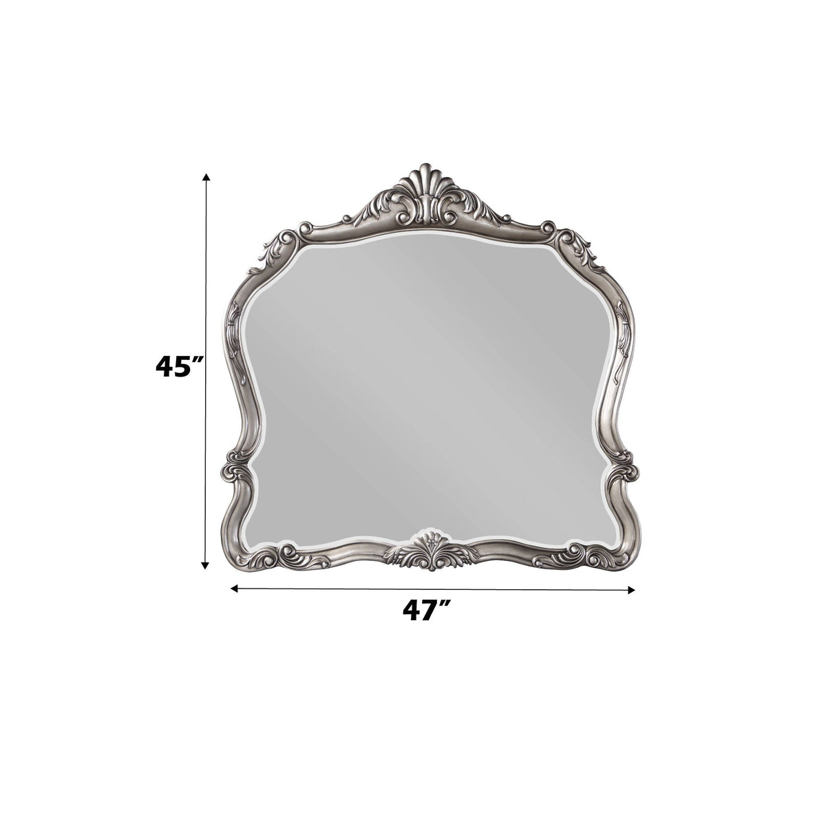 Ariadne - Mirror - Antique Silver, photo 3 of 4