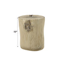 Gene Fiber Concrete Modern Rustic Accent Table Brown