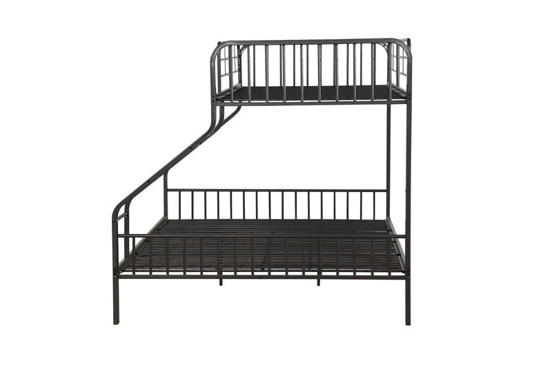 Caius - Twin Long Queen Bunk Bed - Gunmetal, photo 3 of 4
