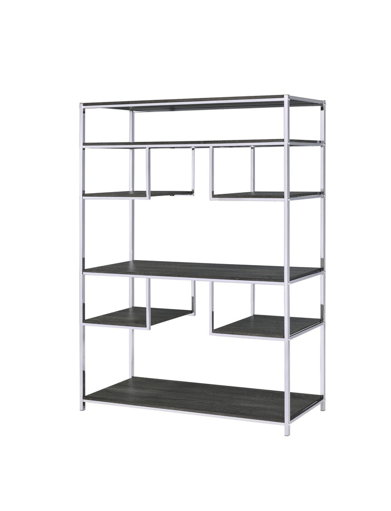 Vonara - Bookshelf - Chrome / Gray / Oak, photo 3 of 4