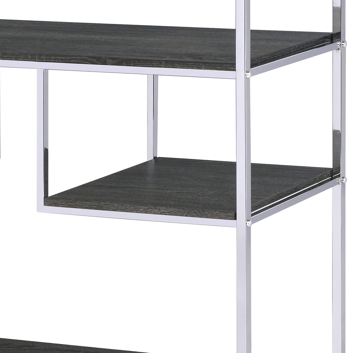 Vonara - Bookshelf - Chrome / Gray / Oak, photo 4 of 4