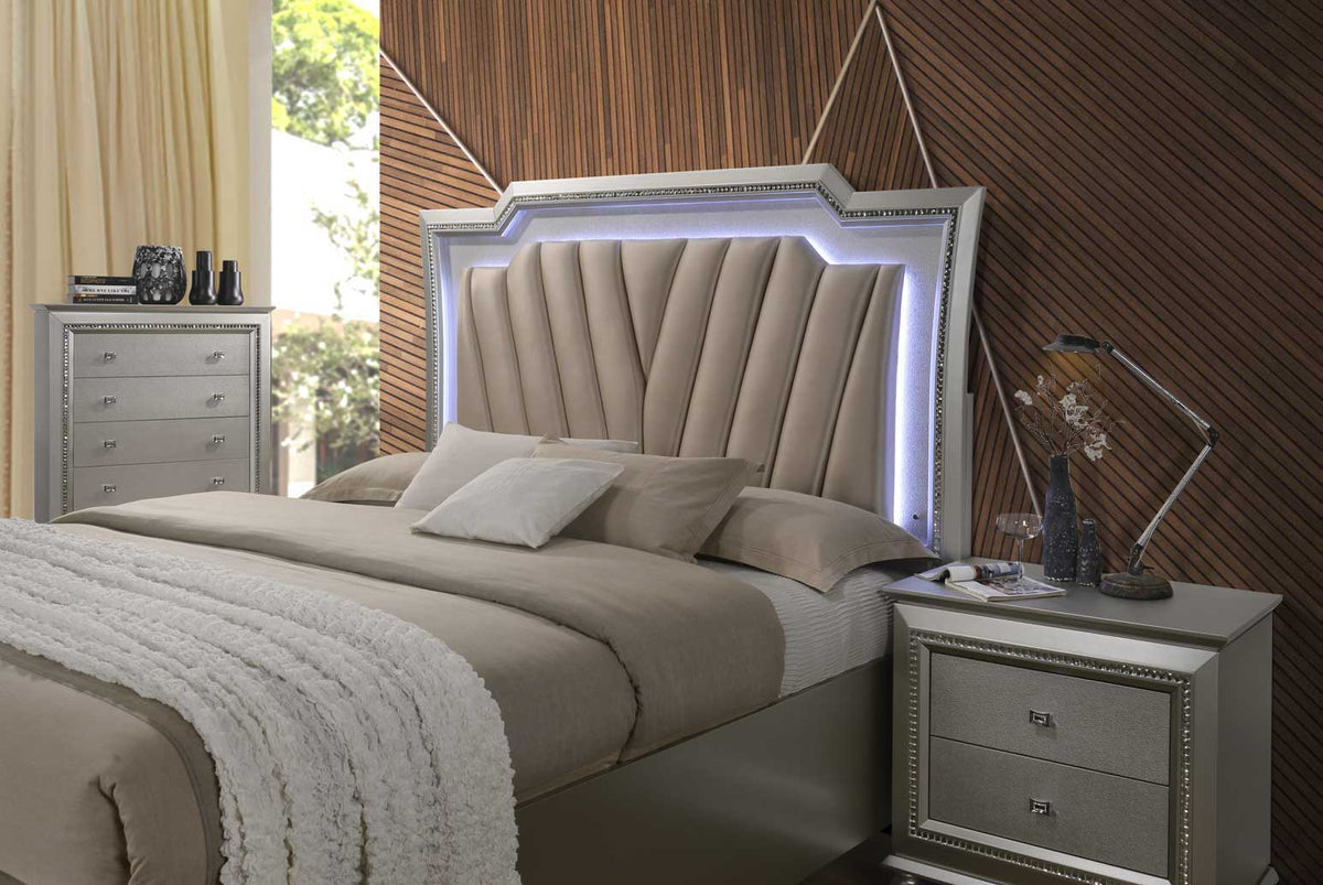 Kaitlyn Bed With LED & Storage, photo 4 of 4