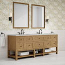 James Martin Breckenridge 84" Double Bathroom Vanity, Light Natural Oak