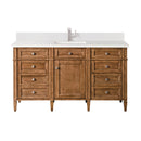 James Martin Brittany 60" Single Bathroom Vanity, Saddle Brown