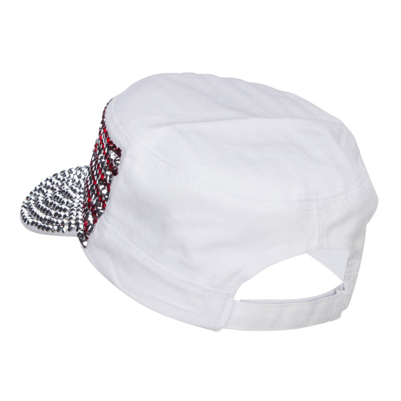 USA Flag Jewel Military Cap