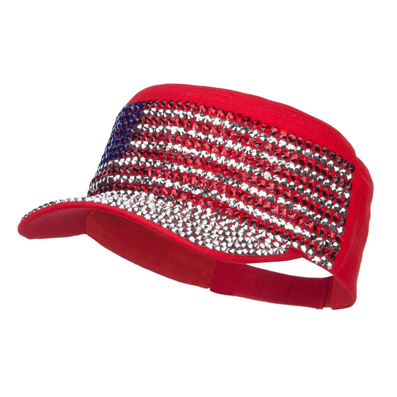 USA Flag Jewel Military Cap