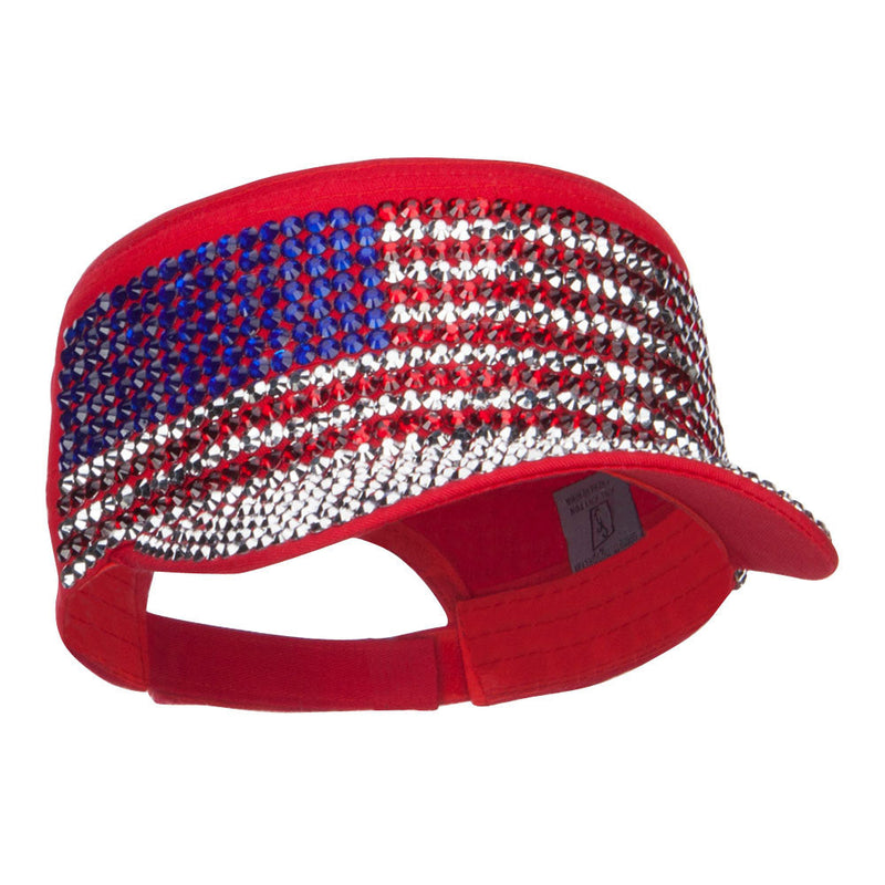 USA Flag Jewel Military Cap