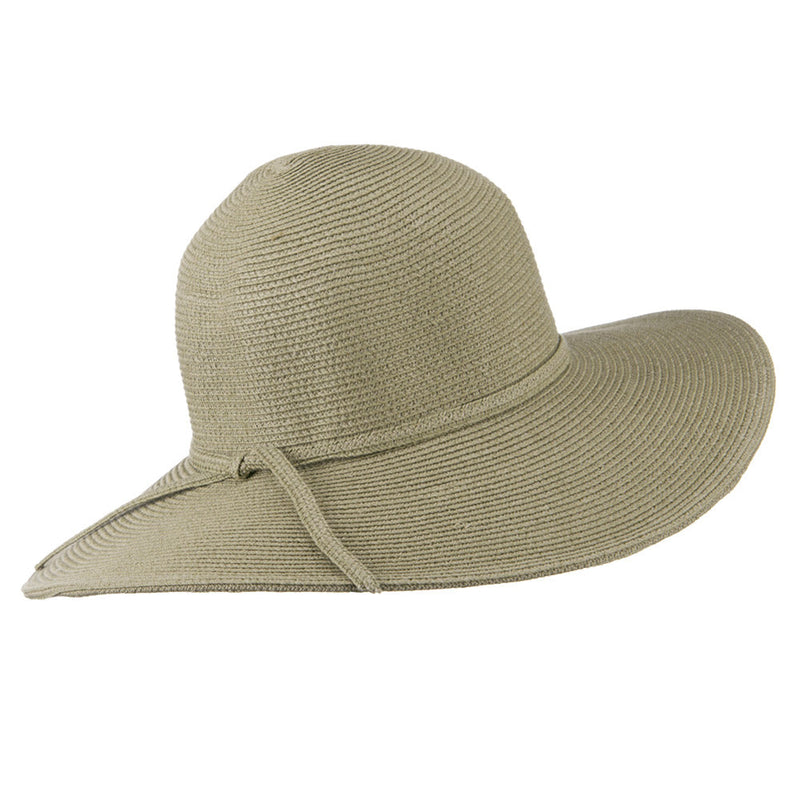 UPF 50+ Solid Cotton Paper Braid Flat Brim Hat