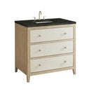 James Martin Celeste 36" Single Bathroom Vanity, Sunwashed Oak with Embossed Shagreen Drawer Fronts