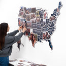USA Photo Map Midnight