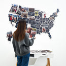 USA Photo Map Midnight