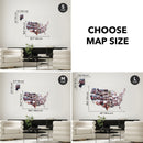 USA Photo Map Midnight