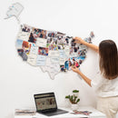 USA Photo Map Pastel