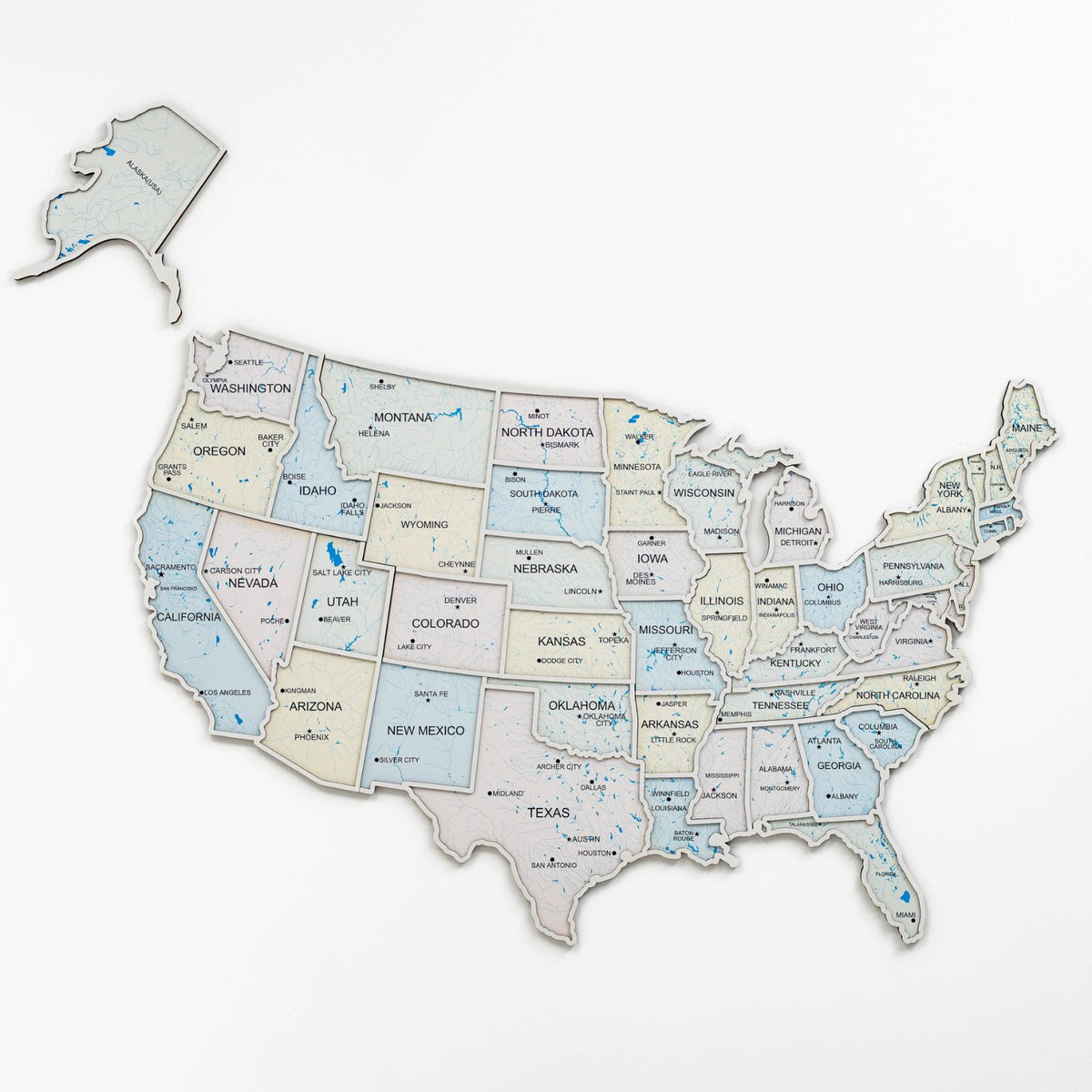 USA Photo Map Pastel, photo 13 of 13