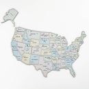 USA Photo Map Pastel