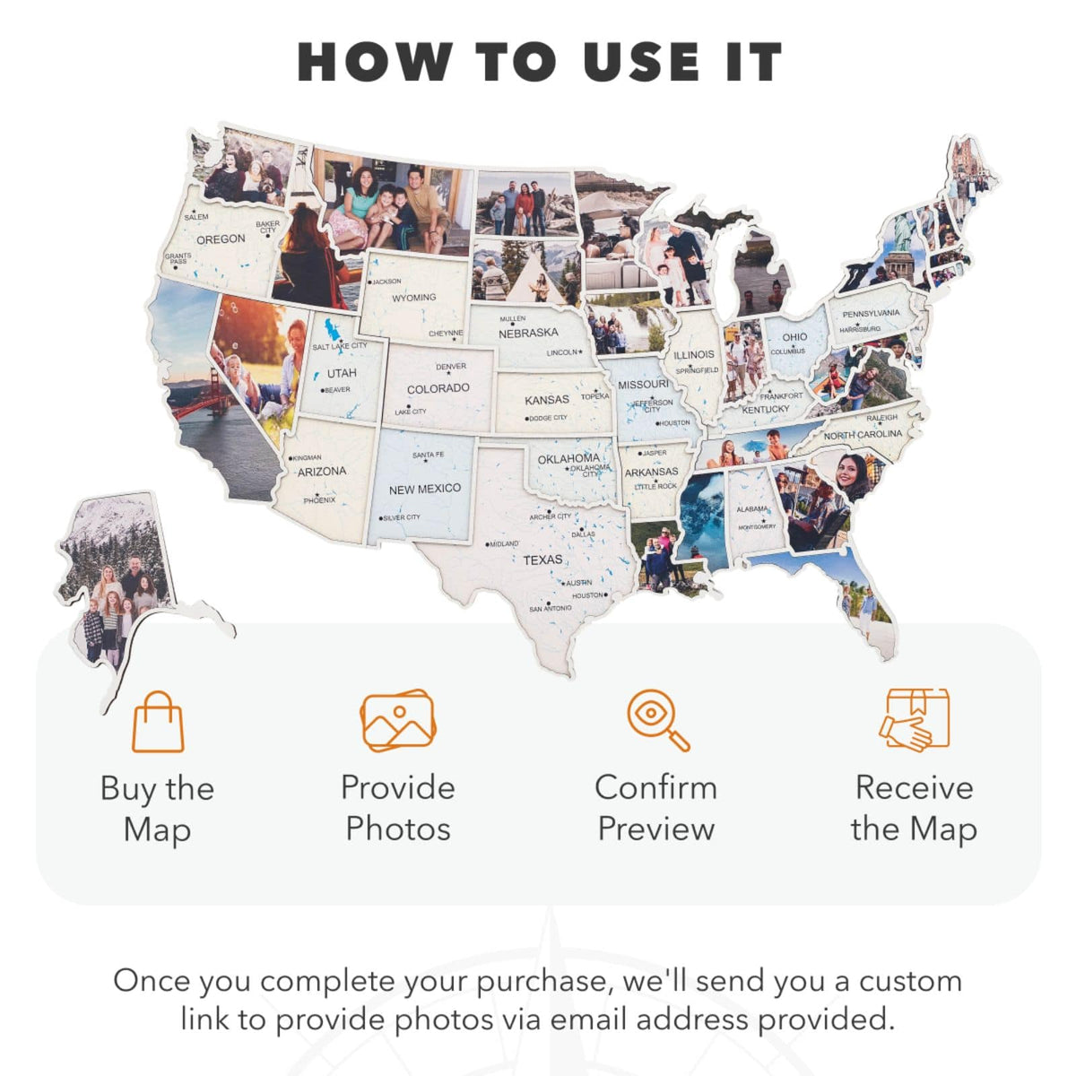 USA Photo Map Pastel, photo 5 of 13