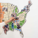 USA Photo Map Physical