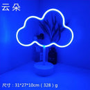 GobekUsa USB LED Neon Sign Light Holiday Flamingo Night Lamp Xmas Party Wedding Decoration Home Gift cloud Heart Neon Light
