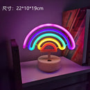 GobekUsa USB LED Neon Sign Light Holiday Flamingo Night Lamp Xmas Party Wedding Decoration Home Gift cloud Heart Neon Light