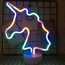GobekUsa USB LED Neon Sign Light Holiday Flamingo Night Lamp Xmas Party Wedding Decoration Home Gift cloud Heart Neon Light