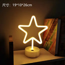 GobekUsa USB LED Neon Sign Light Holiday Flamingo Night Lamp Xmas Party Wedding Decoration Home Gift cloud Heart Neon Light