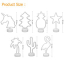 GobekUsa USB LED Neon Sign Light Holiday Flamingo Night Lamp Xmas Party Wedding Decoration Home Gift cloud Heart Neon Light
