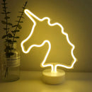 GobekUsa USB LED Neon Sign Light Holiday Flamingo Night Lamp Xmas Party Wedding Decoration Home Gift cloud Heart Neon Light