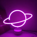 GobekUsa USB LED Neon Sign Light Holiday Flamingo Night Lamp Xmas Party Wedding Decoration Home Gift cloud Heart Neon Light