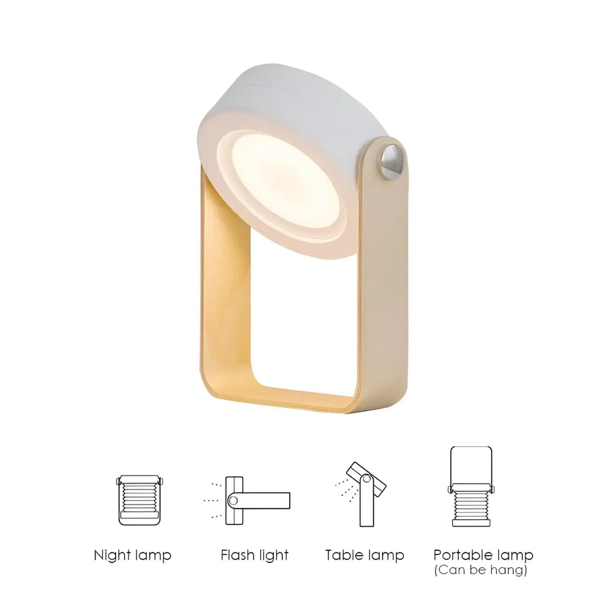 USB Rechargeable & Portable Lamp with Foldable LED Light Feature, photo 4 of 14