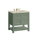 James Martin Breckenridge 30" Single Bathroom Vanity, Smokey Celadon